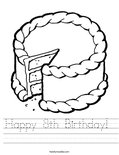 Happy 8th Birthday!  Worksheet