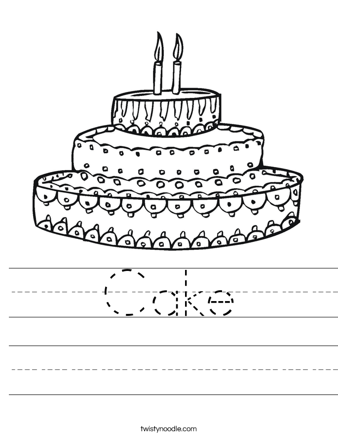 Cake Worksheet