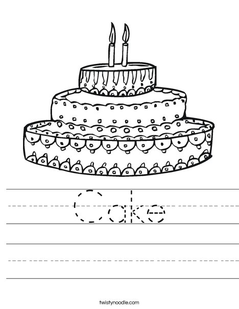 Cake Worksheet