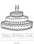 Happy Birthday Dad! Worksheet