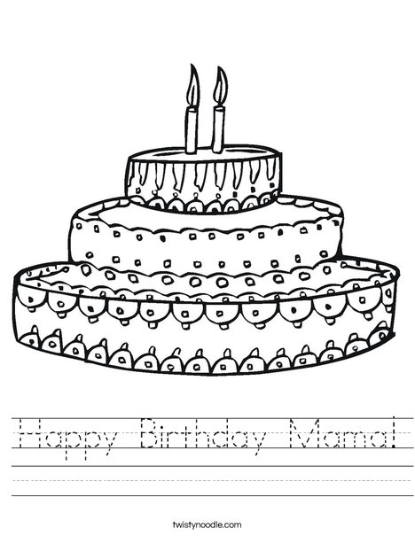Cake Worksheet