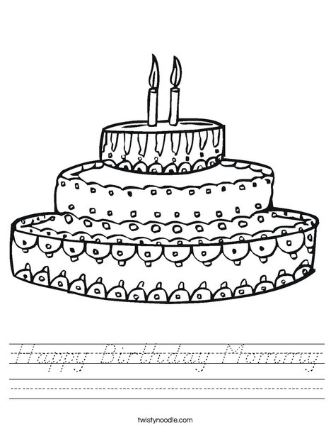 Cake Worksheet
