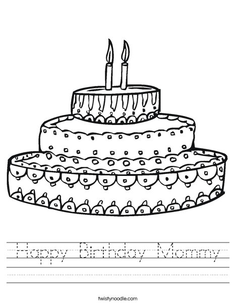 Cake Worksheet