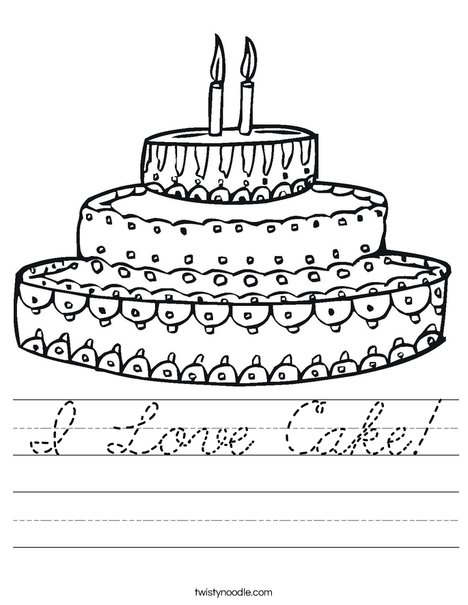 Cake Worksheet