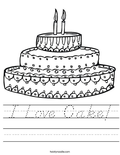 Cake Worksheet