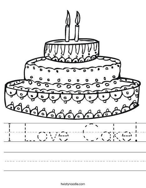 Cake Worksheet