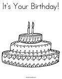 It's Your Birthday Coloring Page