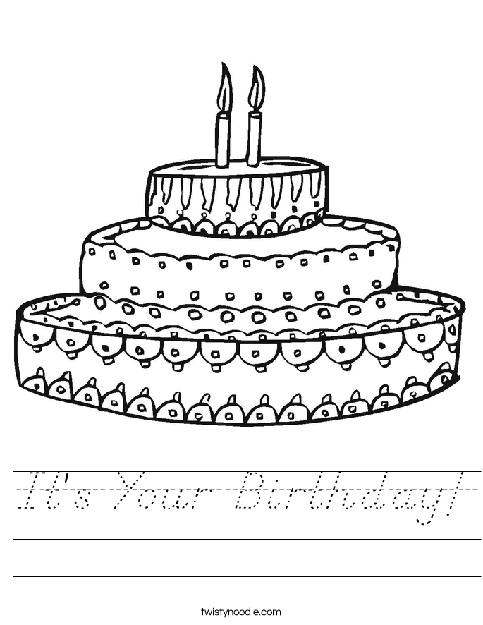 It's Your Birthday! Worksheet