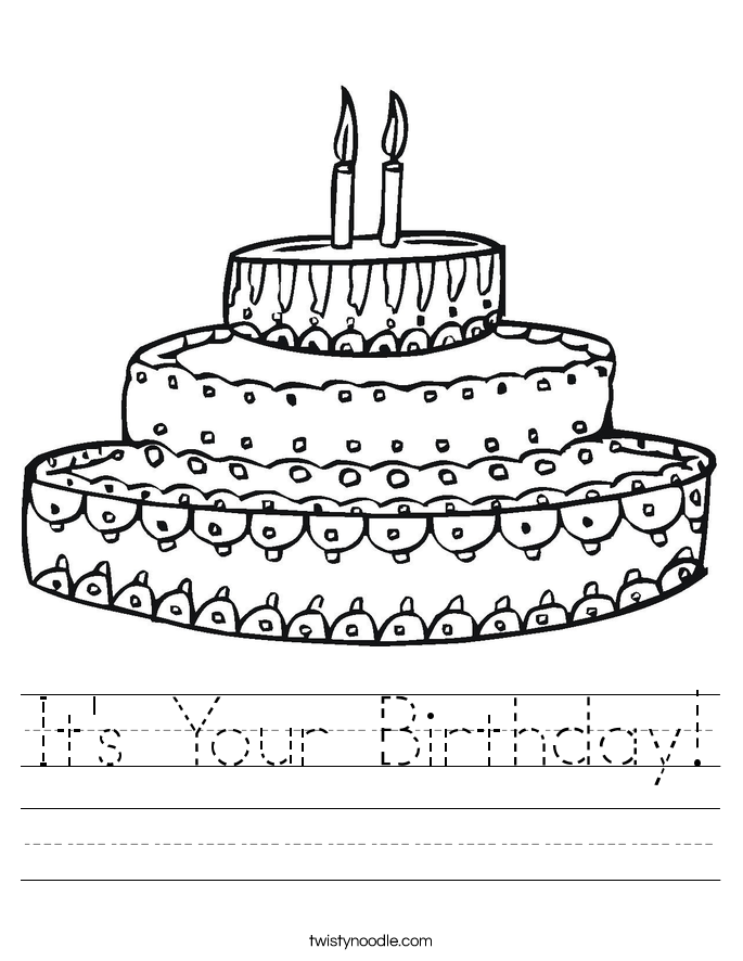 It's Your Birthday! Worksheet