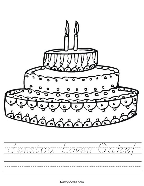Cake Worksheet