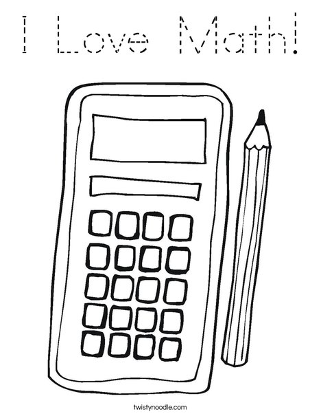 Calculator Coloring Page