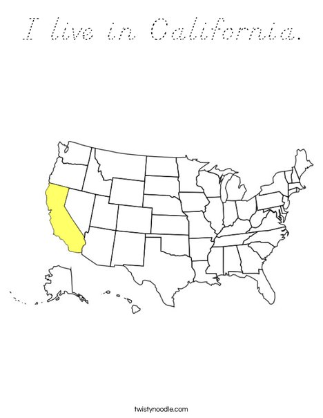 California Coloring Page