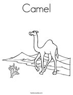 Camel Coloring Page