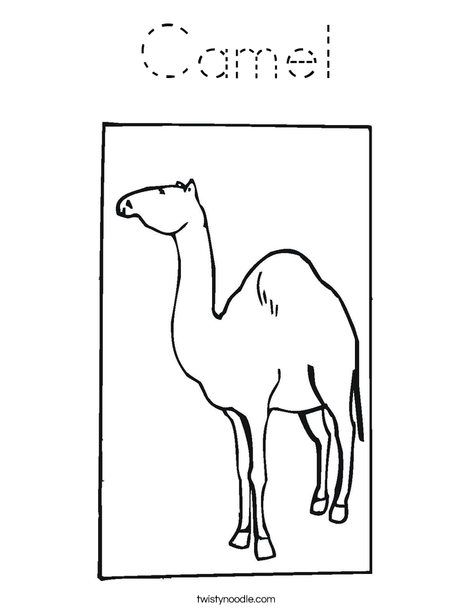 Camel Coloring Page