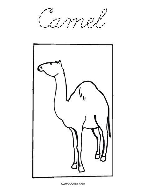 Dromedary Coloring Page