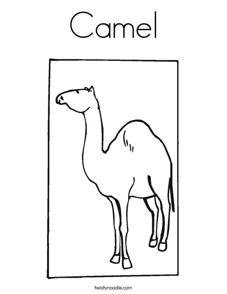 Dromedary Coloring Page