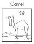 Camel Coloring Page