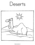 Deserts Coloring Page