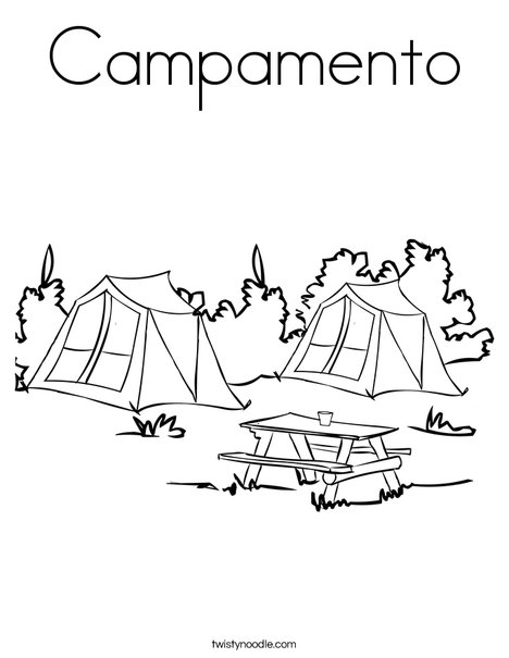 Camp Ground Coloring Page