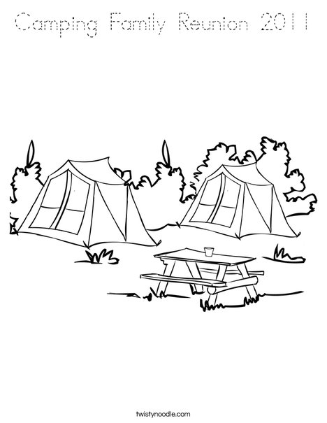 Camp Ground Coloring Page