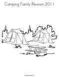 Camping Family Reunion 2011 Coloring Page