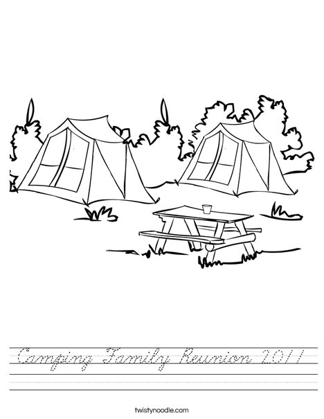 Camp Ground Worksheet