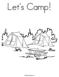 Let's Camp!Coloring Page