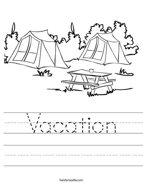 Camp Ground Worksheet