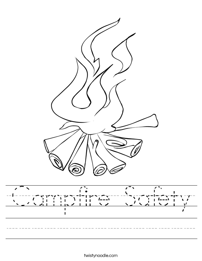 Campfire Safety Worksheet