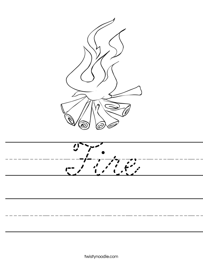 Fire Worksheet