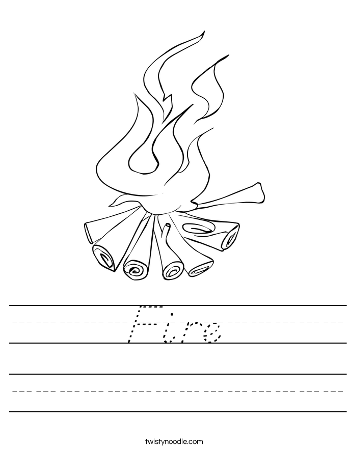 Fire Worksheet