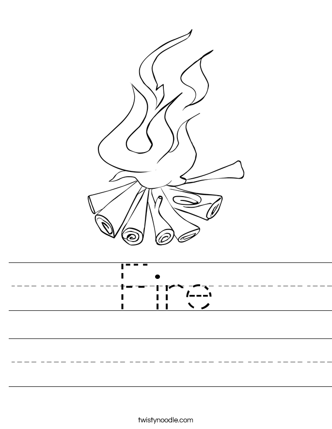 Fire Worksheet