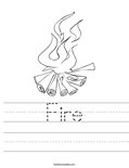 Fire Worksheet