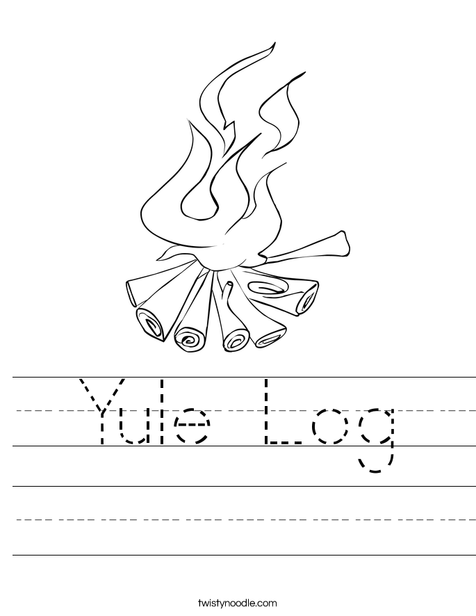 Yule Log Worksheet