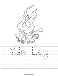 Yule Log Worksheet