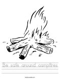 Be safe around campfires Worksheet