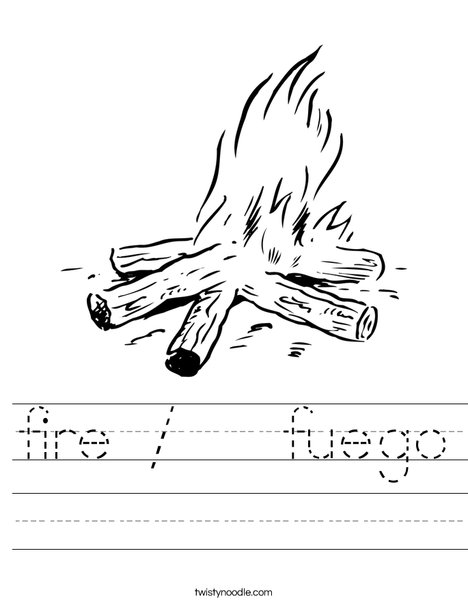 Fire Worksheet