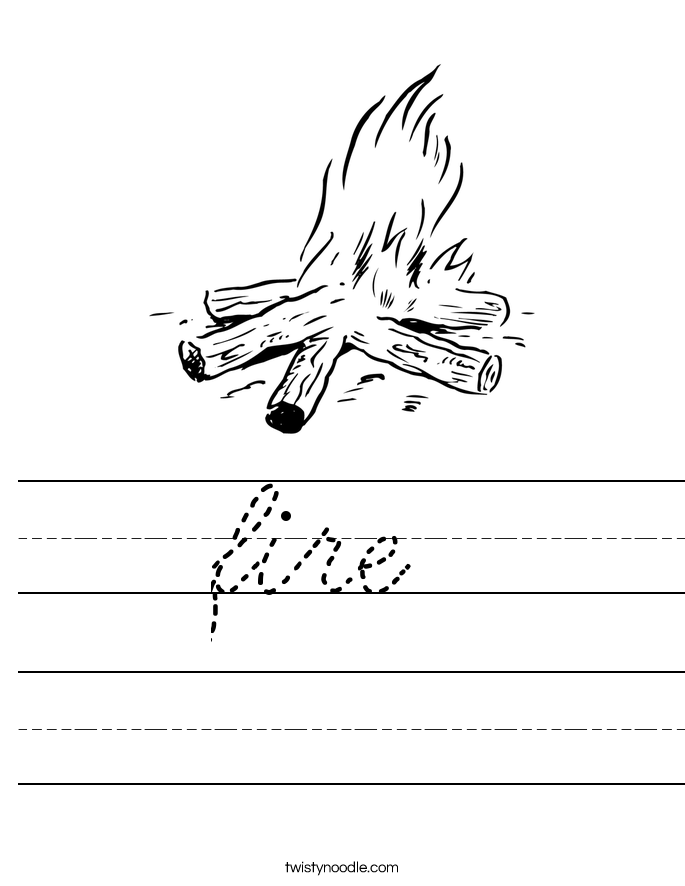 fire Worksheet