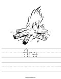 fire Worksheet