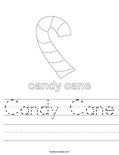 Candy Cane Worksheet - Twisty Noodle