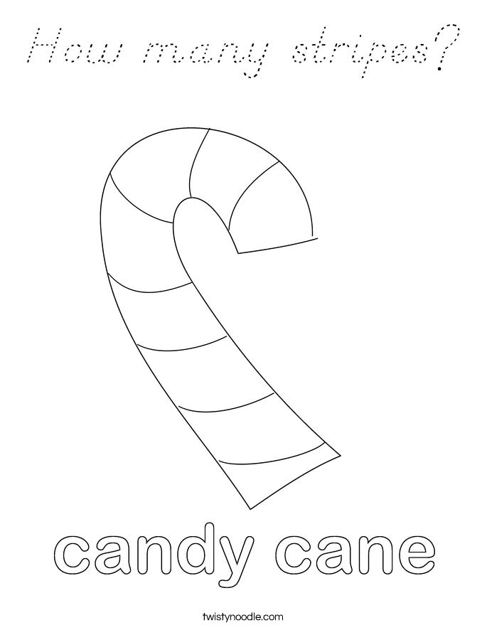 How many stripes? Coloring Page