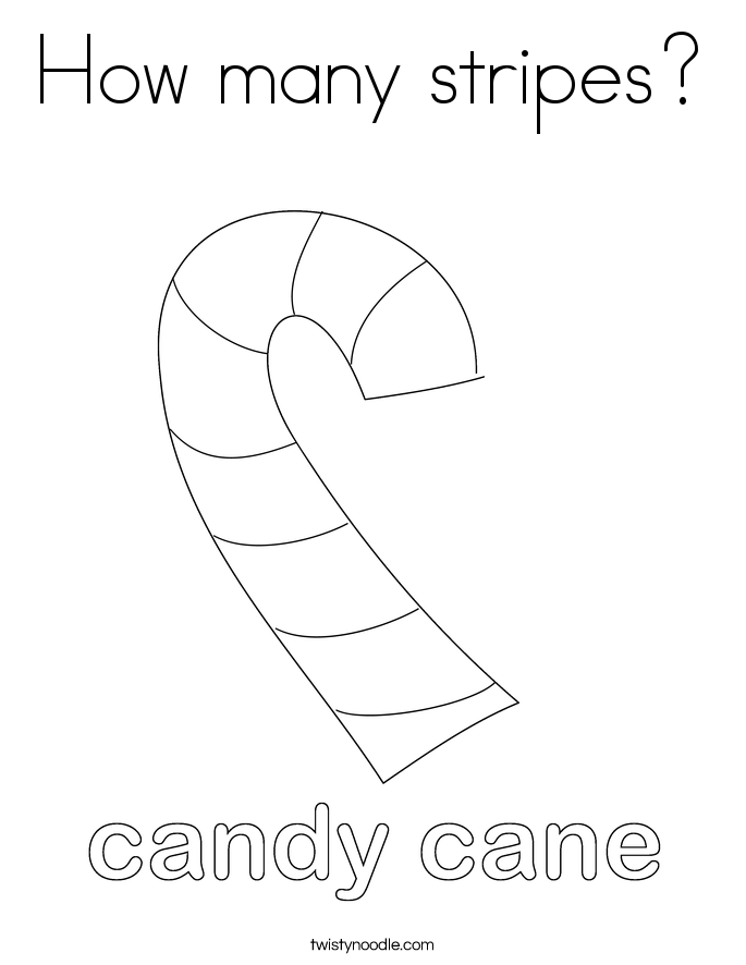 How many stripes? Coloring Page
