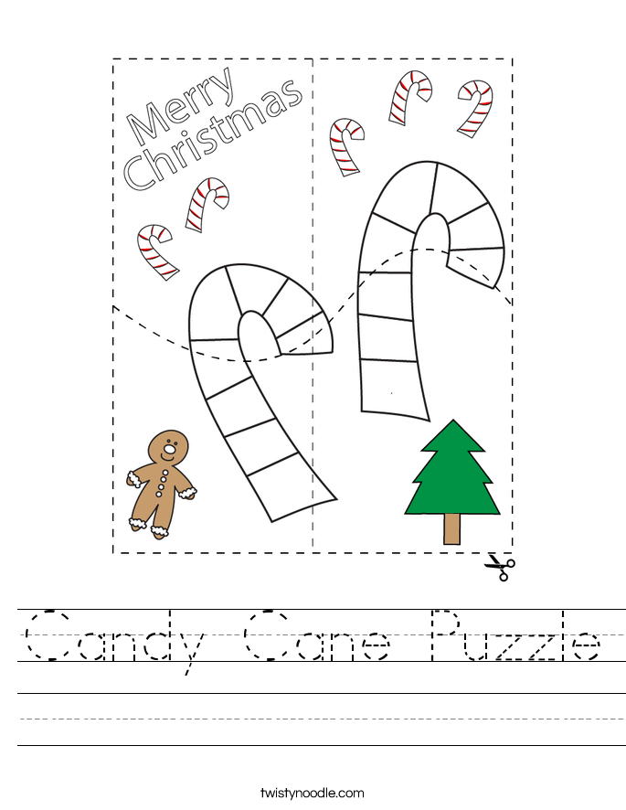 Candy Cane Puzzle Worksheet Twisty Noodle Candy Cane Puzzle Worksheet Twisty Noodle