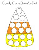 Candy Corn Do-A-Dot Coloring Page