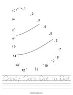 Candy Corn Dot to Dot Handwriting Sheet