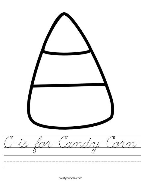 Candy Corn Worksheet