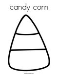 candy corn Coloring Page
