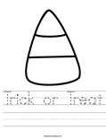 Trick or Treat Worksheet