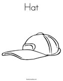 Hat Coloring Page