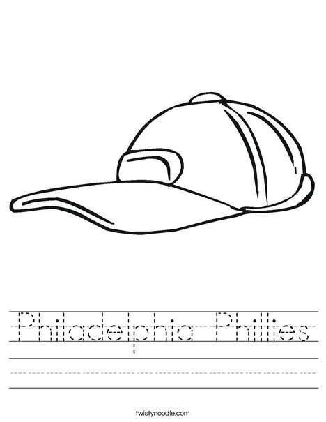 Baseball Cap Worksheet